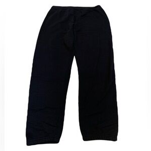 💜 Hanes EcoSmart Black Fleece Sweatpants Size Large